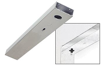 CRL Satin Anodized Custom Length 6" No Pocket Single Sided Door Header