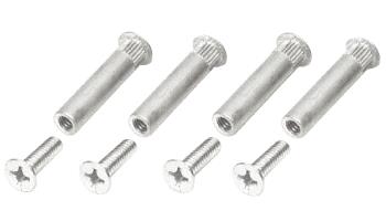 CRL Aluminum Finish Sex Bolt Mounting Screws - Package