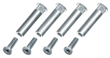 CRL Bright Chrome Sex Bolt Mounting Screws - Package