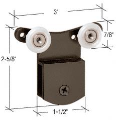 CRL Oil Rubbed Bronze 3/8" Top Hanger Bracket for CK/DK Cottage Series Sliders