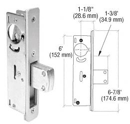 CRL 1-1/8" Backset Narrow Stile Long - Throw Deadlock