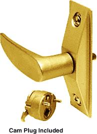 CRL Polished Brass Finish Left Hand Lever Handle