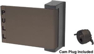 CRL Duranodic Bronze Finish Universal Push-Pull Paddle Handle<BR>Pull To Left