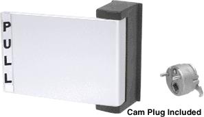 CRL Satin Chrome Finish Universal Push-Pull Paddle Handle<BR>Pull To Left
