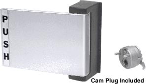CRL Chrome Finish Universal Push-Pull Paddle Handle - Push to Left