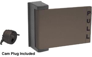 CRL Duranodic Bronze Finish Universal Push-Pull Paddle Handle - Pull to Right
