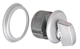 CRL Satin Aluminum Finish Mortise Thumbturn Cylinder