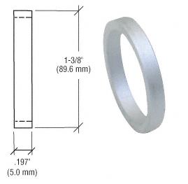 CRL Aluminum Finish 3/16" Straight Cylinder Ring