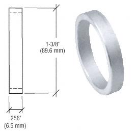 CRL Satin Anodized Finish 1/4" Straight Cylinder Ring