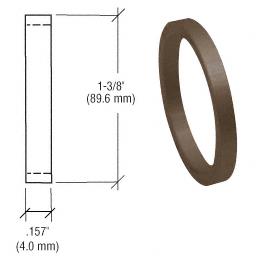 CRL Dark Bronze Finish 5/32" Straight Cylinder Ring