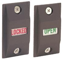 CRL Dark Bronze Finish Open/Locked Lock Indicator