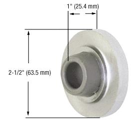 CRL Satin Chrome Finish Wall Mounted Concave Type Door Stop