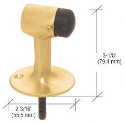 CRL Polished Brass Finish Floor Mounted Heavy Duty Door Stop