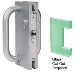 CRL 4"x10" LH / RHR Brushed Stainless Finish Center Lock with Deadlatch