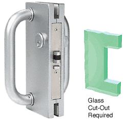 CRL 4"x10" LH / RHR Polished Stainless Finish Center Lock with Deadlatch