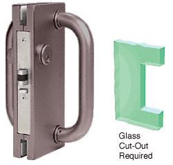 CRL 4"x10" RH / LHR Duranodic Bronze Finish Center Lock with Deadlatch