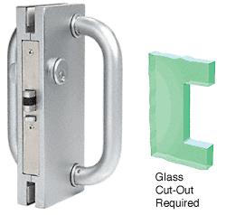 CRL 4"x10" RH / LHR Polished Stainless Finish Center Lock with Deadlatch