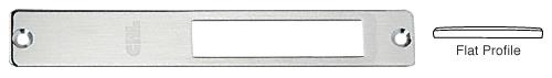 CRL Brushed Stainless Finish Strike Faceplate for use with DH410 and DT410 Series Center Locks