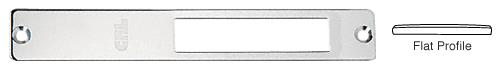 CRL Polished Stainless Finish Strike Faceplate for use with DH410 and DT410 Series Center Locks