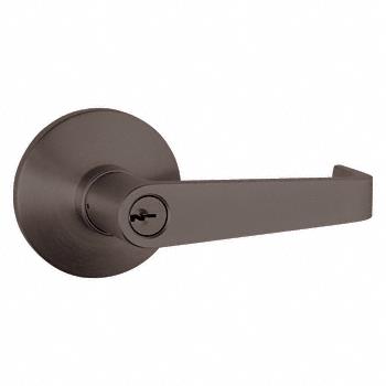 CRL Dark Bronze Keyed Lever Trim for DL950 Series Push-Pad Rim Panic Exit Devices - Keyed Differently