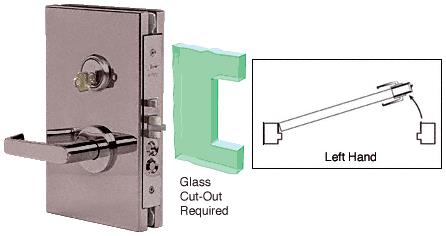 CRL Duranodic Bronze Left Hand 6" x 10" Center Lock With Housing