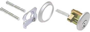 CRL Aluminum Finish Rim Keyed Cylinder - Schlage "C" Keyway - Keyed Different