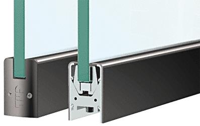 CRL Black Anodized 35-3/4" Low Profile Door Rail