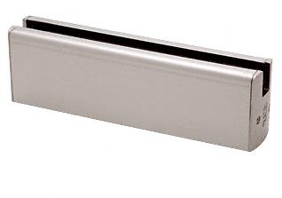 CRL Brushed Stainless Low Profile Door Rail Without Lock - 8" Patch