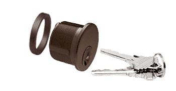 CRL  Dark  Bronze Mortise Keyed Cylinder