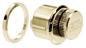 CRL Polished Brass Mortised Low Profile Thumbturn
