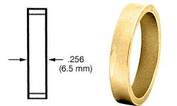 CRL Polished Brass .256" Straight Cylinder Ring