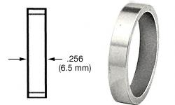 CRL Polished Stainless .256" Straight Cylinder Ring