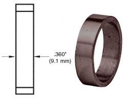 CRL Dark Bronze Anodized .360" Straight Cylinder Ring