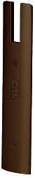 CRL Duranodic Bronze End Cap for 1/2" Glass 10" Square Wedge-Lock Door Rail
