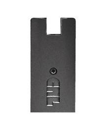 CRL Black End Cap for 4" Square 1/2" Glass Wedge-Lock Door Rail
