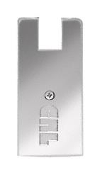 CRL 4" Square Polished Stainless End Cap for CRL 3/4" Glass Wedge-Lock Door Rail System