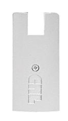 CRL 4" Square Satin Anodized End Cap for CRL 3/4" Glass Wedge-Lock Door Rail System
