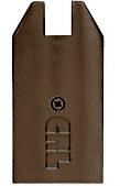 CRL Oil Rubbed Bronze End Cap for a 4" Tapered CRL Wedge-Lock Door Rail System