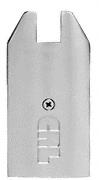 CRL Brushed Stainless End Cap for 4" Tapered 1/2" Glass Wedge-Lock Door Rail