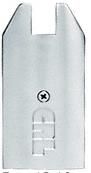 CRL Brite Brushed Anodized End Cap for 4" Tapered 1/2" Glass Wedge-Lock Door Rail