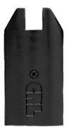 CRL Black End Cap for 4" Tapered 1/2" Glass Wedge-Lock Door Rail