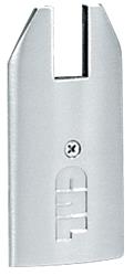 CRL Polished Stainless End Cap for 4" Tapered 1/2" Glass Wedge-Lock Door Rail