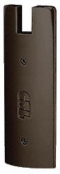 CRL Oil Rubbed Bronze End Cap for 6" Square 3/4" Glass Wedge-Lock Door Rail