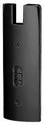 CRL Black Anodized End Cap for 6" Square 3/4" Glass Wedge-Lock Door Rail