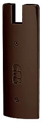 CRL Dark Bronze Anodized End Cap for 6" Square 3/4" Glass Wedge-Lock Door Rail