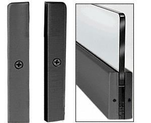CRL Black 4" Split Square End Cap