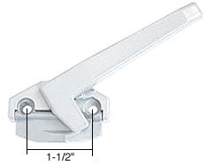 CRL White Right Hand Cam Handle; 1-1/2" Screw Holes