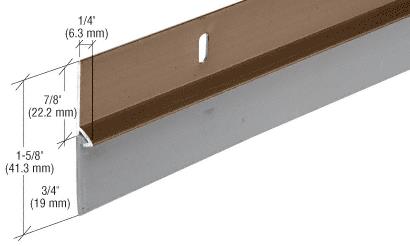 36" Dark Bronze Finish Aluminum Door Sweep - One piece