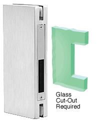 CRL 4" x 10" Brushed Stainless Finish Keeper for Center Locks with Deadlocks