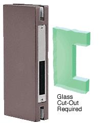 CRL 4" x 10" Duranodic Bronze Finish Keeper for Center Locks with Deadlocks